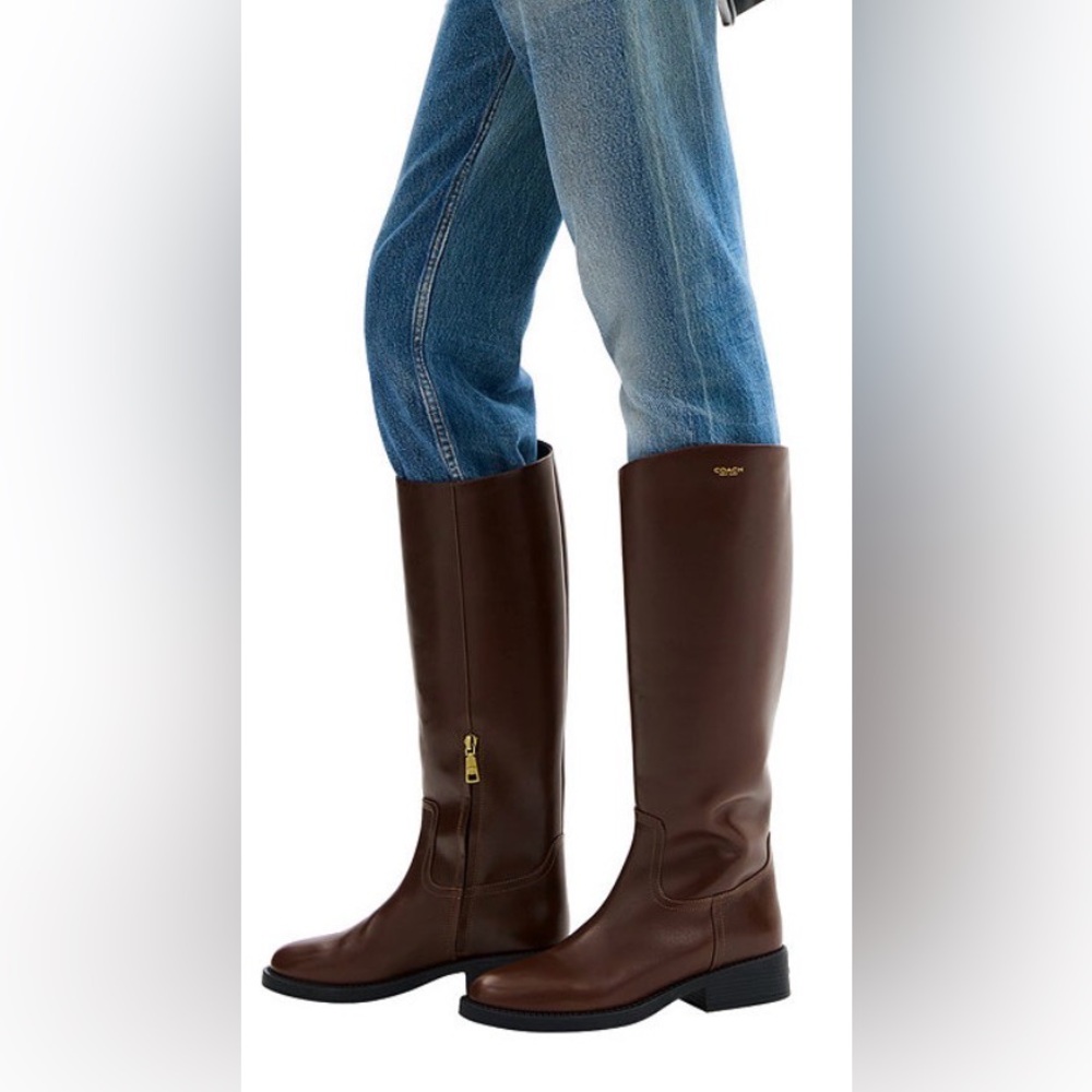 COACH Brown Leather Knee-High Boots
Women's Park Tall Round Toe Boots - Picture 6 of 15